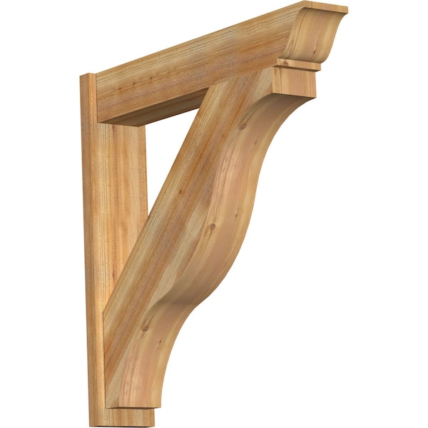 Ekena Millwork Funston Traditional Rough Sawn Outlooker, Western Red Cedar, 8"W x 42"D x 42"H OUT08X42X42FST01RWR - main